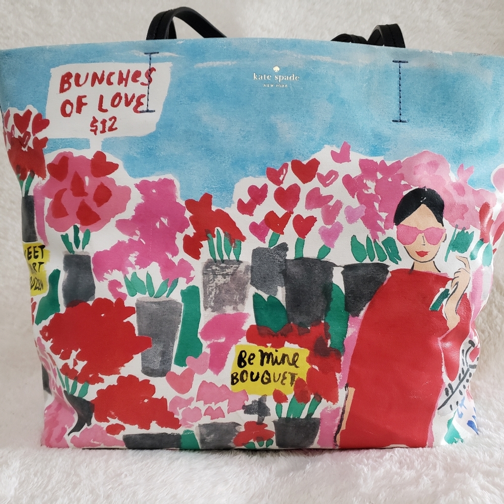 Kate Spade New York Be Mine Rose Market Hallie Tote Bag